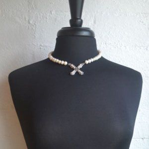 French Kande Pearls with Euro Crystal French Kiss